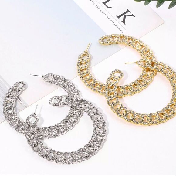 Jewelry - Cuban link earrings  